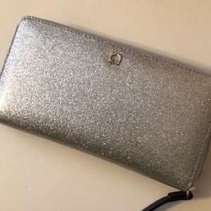 Kate Spade Silver Glitter Wallet
